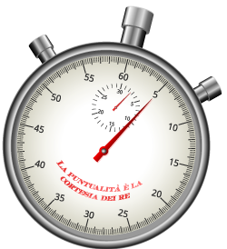 5 minutes on the stopwatch